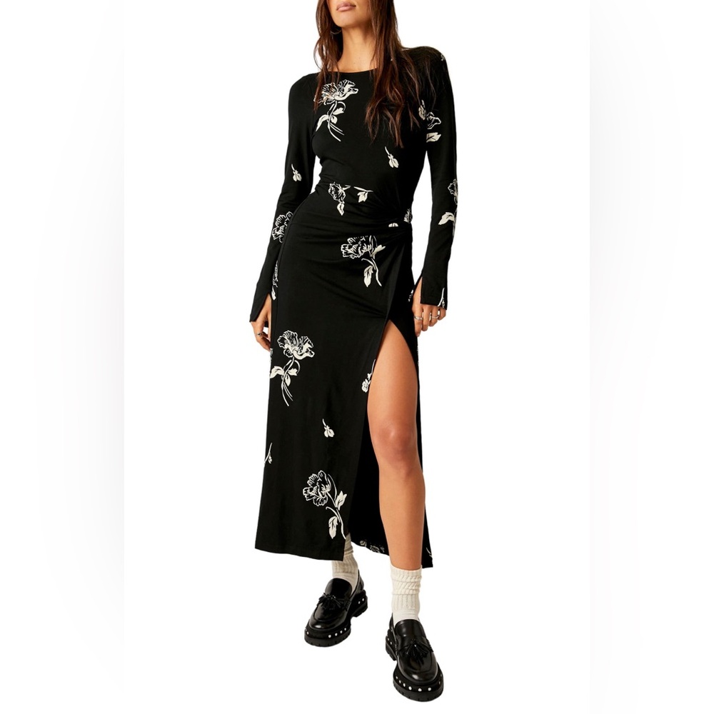 Free People - Love & Be Loved Floral Long Sleeve Maxi Dress (Large)